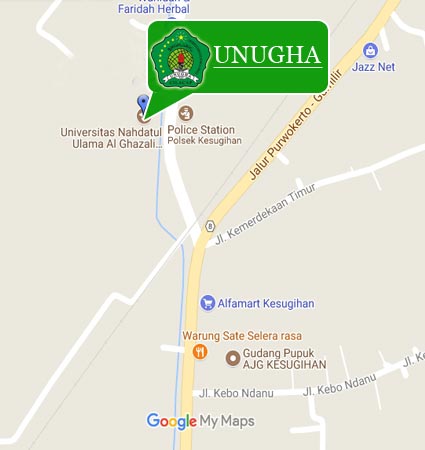 Campus Location Map University of Nahdlatul Ulama Al Ghazali Cilacap Nomor
